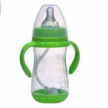 Load image into Gallery viewer, Baby Safe Plastic BPA Free Anti-colic Baby Milk Water Juice Bottle with Straw for Infant Feeding For Kids
