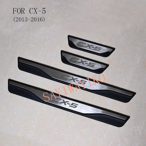 FIT For Mazda CX-5 Cx5 2012 2014  2016 2017 2021 Door Sill Scuff Plate Welcome Pedal Stainless Steel Car Styling Car Accessories