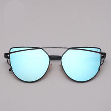 Load image into Gallery viewer, NEW  Stevvex Designer Cat eye Sunglasses For Women and Ladies in Vintage Metal Reflective Glasse Mirror Retro Oculos De Sol Gafas Style With UV 400 Protection
