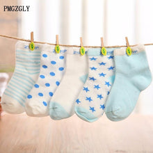 Load image into Gallery viewer, 5 Pairs Colorful Mesh Cotton Thin Newborn Baby Socks For Girls And Boys Toddler Soft Socks
