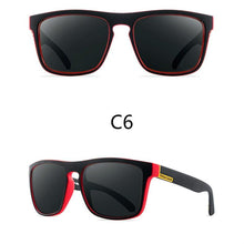 Load image into Gallery viewer, Men Polarized Sunglasses Vintage Anti-UV Driving Driver Black  Eyewear Rectangle Shades Men Oculos masculino
