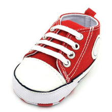 Load image into Gallery viewer, Classic Canvas Newborn Baby Boys Girls First Walkers Toddler Soft Sole Anti-slip Sneakers
