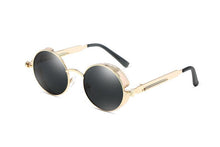 Load image into Gallery viewer, Luxury Popular Retro  Gothic Steampunk Polarized Men and  Women Brand Designer Vintage Round High Quality Metal Frame Sunglasses With UV400 Protection
