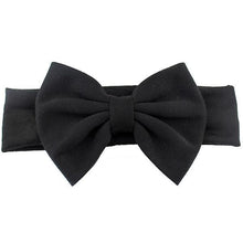 Load image into Gallery viewer, Cotton Elastic Newborn Baby Girls Solid Color Headband Bowknot Hair Band Children Infant Headband Bow for kids
