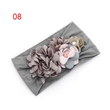 Load image into Gallery viewer, Luxury Handamde Pearl Baby Kids Fashion Headbands Nylon Flower Girl Hairband Pearl Turban Soft Bow
