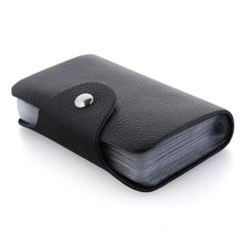 Load image into Gallery viewer, New Arrival Genuine Leather Business Card Case Women&#39;s ID Bag Female Credit Card Holder 26 Bank Cards Slots For Men
