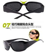 Load image into Gallery viewer, Mask Sunglasses Pinhole Glasses Eyesight Care Improve Vision Eyes Exercise Dioptric Grid Vision correction tool
