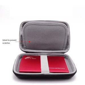 Hard Drive Case Tidy External Protective Storage Bag Electronics Gadget Cable Pouch Earphone SD Card,U Disk and Portable HDD SSD