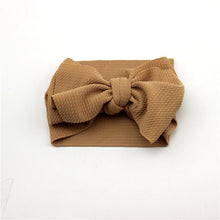 Load image into Gallery viewer, Adjustable Big Bow Headwrap  Top Knot Headbands Over Sized Bow Hair Turban for Newborn Girl

