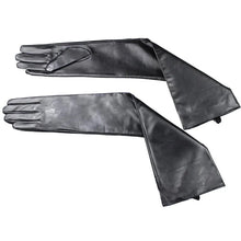 Load image into Gallery viewer, Long Sheepskin Gloves Women&#39;s Genuine Leather 58cm Length Sleeve Velvet Lining Keeps Warm in Autumn and Winter

