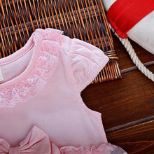 Load image into Gallery viewer, Pink Baby Luxury Bodysuit Infant Girls Princess Puffy Dress Baby Gown Party Wedding Excellent Girls Gift

