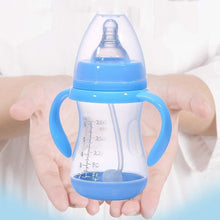 Load image into Gallery viewer, Baby Safe Plastic BPA Free Anti-colic Baby Milk Water Juice Bottle with Straw for Infant Feeding For Kids
