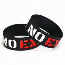 Load image into Gallery viewer, Silicone Wristband Black Motivation No Excuses Modern Wide Sports Activities Rubber Bracelets &amp; Bangles For Man and Women
