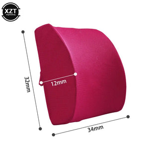 Memory Foam Breathable Healthcare Lumbar Cushion Back Waist Support Travel Pillow Car Seat Office Pillows Relieve Pain Newest