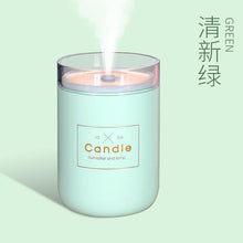Load image into Gallery viewer, 280ML Ultrasonic Air Humidifier Candle Romantic Soft Light USB Essential Oil Diffuser Car  Aroma Mist Maker
