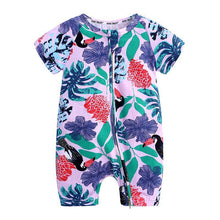 Load image into Gallery viewer, Summer Newborn Fashion Boy and Girls Printed Flower Short-sleeved Romper /  jumpsuit For Kids
