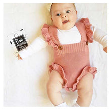 Load image into Gallery viewer, Baby Girl Knitted Clothes Rompers Jumpsuit Cotton Infant Baby Girl Romper In Retro Style For Girls
