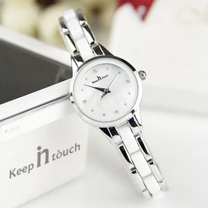 KEEP IN TOUCH  Fashion Women's Watches Orchid Clover Quartz Watch Mini Table Exquisite Bracelet Student  Watch