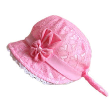 Load image into Gallery viewer, Baby Girl Summer Outdoor Beach Floral  Lovely Lace Princess  Bucket Sun Hat For Girls
