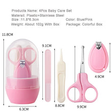 Load image into Gallery viewer, Newborn Baby Healthcare Kits Baby Nail Care Set Infant Nail Clippers Care Set with Rabbit Storage Box for Baby Care Tools 5Pcs

