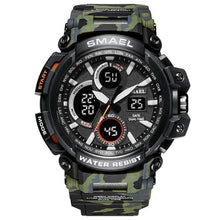 Load image into Gallery viewer, Orange Modern Sport  Waterproof 50M Men Watches With LED Digital Display In Military Armi Relogio Masculino Style
