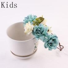Load image into Gallery viewer, Modern Flower Headband Newborn  Matching Flower Crown for Mother Kids  Hair Band Accessories

