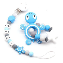 Load image into Gallery viewer, Modern Handmade Pacifier Clips Holder Chain Teething Silicone Pacifier Chains Holder For Baby For Pacifier
