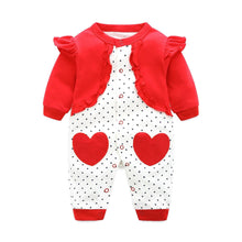Load image into Gallery viewer, Modern Printed Jumpsuits Gentleman Autumn Long Sleeves Rompers Cotton Baby Clothes for Boys and Girls Outfits Style
