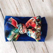 Load image into Gallery viewer, Infant Nylon Print Fabric Headband Baby Girl Headbands for Girls  Bows Baby Turban Headwrap Newborn Hairband For Girls
