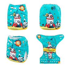 Load image into Gallery viewer, Most Popular Digital Position Baby Cloth Diaper with Microfiber Insert In Modern Printed Design For Baby Boys and Baby Girls KIds
