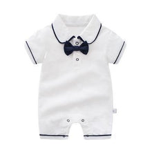 Load image into Gallery viewer, Style Summer Baby Boy girl Rompers 100% Cotton Gentleman Romper Toddler Kids Jumpsuits For Boys
