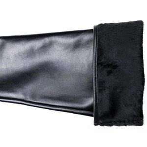 Long Sheepskin Gloves Women's Genuine Leather 58cm Length Sleeve Velvet Lining Keeps Warm in Autumn and Winter