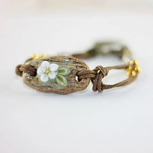 Load image into Gallery viewer, Traditional Boondoggle Colored Glaze Ceramic Bracelets Beads Folk Style Women&#39;s Fashion Jewelry #1880
