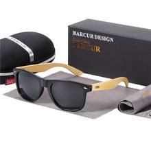 Load image into Gallery viewer, Natural Handmade Polarized Bamboo Classic Sunglasses for Men and Woman  Wooden Sunglasses Oculos de sol masculino With UV400 Protection for eye
