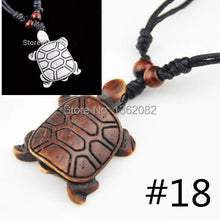 Load image into Gallery viewer, Drop shipping Men Women&#39;s Imitation Yak Bone Cute Tortoise Hawaii Tribal Surfer Sea Turtles Charms Pendant Necklace amulet Gifts
