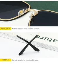 Load image into Gallery viewer, New Fashion Lady Oversize Rimless Square Bee Sunglasses For Women  With Small Bee Glasses Design Gradient Sunglasses With UV400
