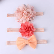 Load image into Gallery viewer, Bow Set Baby Girl Bows Hair Accessories Chiffon Flower Headband Bow knot Party Princess Dress Decoration For Girls Baby and Kids
