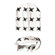 Load image into Gallery viewer, Modern Children Girls Cartoon Sheep Printing Cotton Hat and Scarf Animal Pattern Kids Caps Baby Beanie
