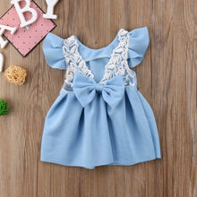 Load image into Gallery viewer, Luxury Modern Elegant Baby Girl Tops Bow Dresses Lace Ball Gown Tutu Party Dress Sundress Baby Girls Princess Clothing Style
