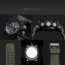 Load image into Gallery viewer, NEW Sport Analog-Digital Watch For Men and Woman  Waterresistant 50M Professional Waterproof Quartz Large Dial Military Wristwatches  With Night Mode
