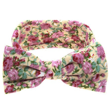 Load image into Gallery viewer, Luxury Modern Headbands Turban Head Wrap Hair Accessories Ear Printing Flowers Headwear New Bow For Kids
