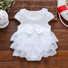 Load image into Gallery viewer, Pink Baby Luxury Bodysuit Infant Girls Princess Puffy Dress Baby Gown Party Wedding Excellent Girls Gift
