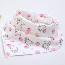 Load image into Gallery viewer, Cute Breathable Bibs Baby Feeding Cartoon Printing Super Absorbent Triangle Scarf Bib Cotton For Newborn Infant Girls And Boys
