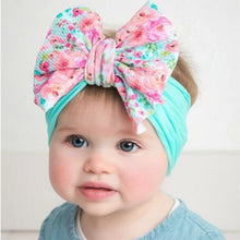 Load image into Gallery viewer, Infant Nylon Print Fabric Headband Baby Girl Headbands for Girls  Bows Baby Turban Headwrap Newborn Hairband For Girls
