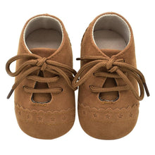Load image into Gallery viewer, Newborn Baby Shoes Girls Boys Soft Warm Leather Prewalker Anti-slip Shoes Canvas Sports Sneakers Footwear Shoes
