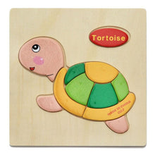 Load image into Gallery viewer, Wooden 3D Stevvex Modern Interesting Baby Learning Puzzles for Children Cartoon Animal Fruit Puzzles Intelligence Kids Children Educational Toy
