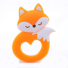 Load image into Gallery viewer, BPA Free Food Grade Silicone Teethers Cartoon Animals Shape Pacifier Clips, Accessories Baby Teething 1pc
