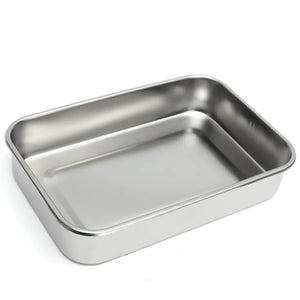 Stainless Steel 201Dental Instruments Tray Surgical Nursing Lid Medical Equipment Steriliser Container For Dentist Storage Box