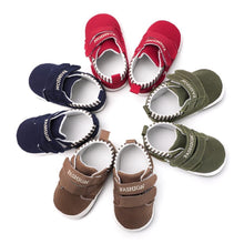 Load image into Gallery viewer, First Walkers Infant Babies Shoes Sole Soft Canvas Solid Footwear For Newborns Toddler Classic Style Sneakers
