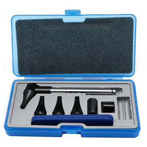 Otoscope Set Fiber Optic Otoscope Ophthalmoscope LED ENT Diagnostic Examination Kit Ear Nose and Throat Exam Kit